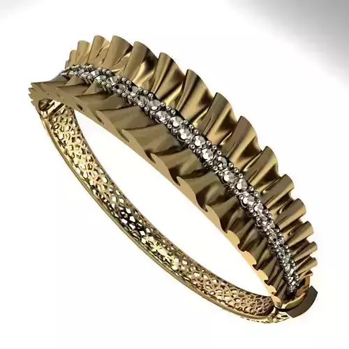 bracelet gold bangle with diamonds