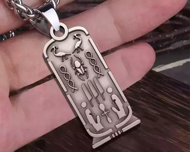  Cartouche Pendant  Necklaces Pharaonic Inscriptions Egypt