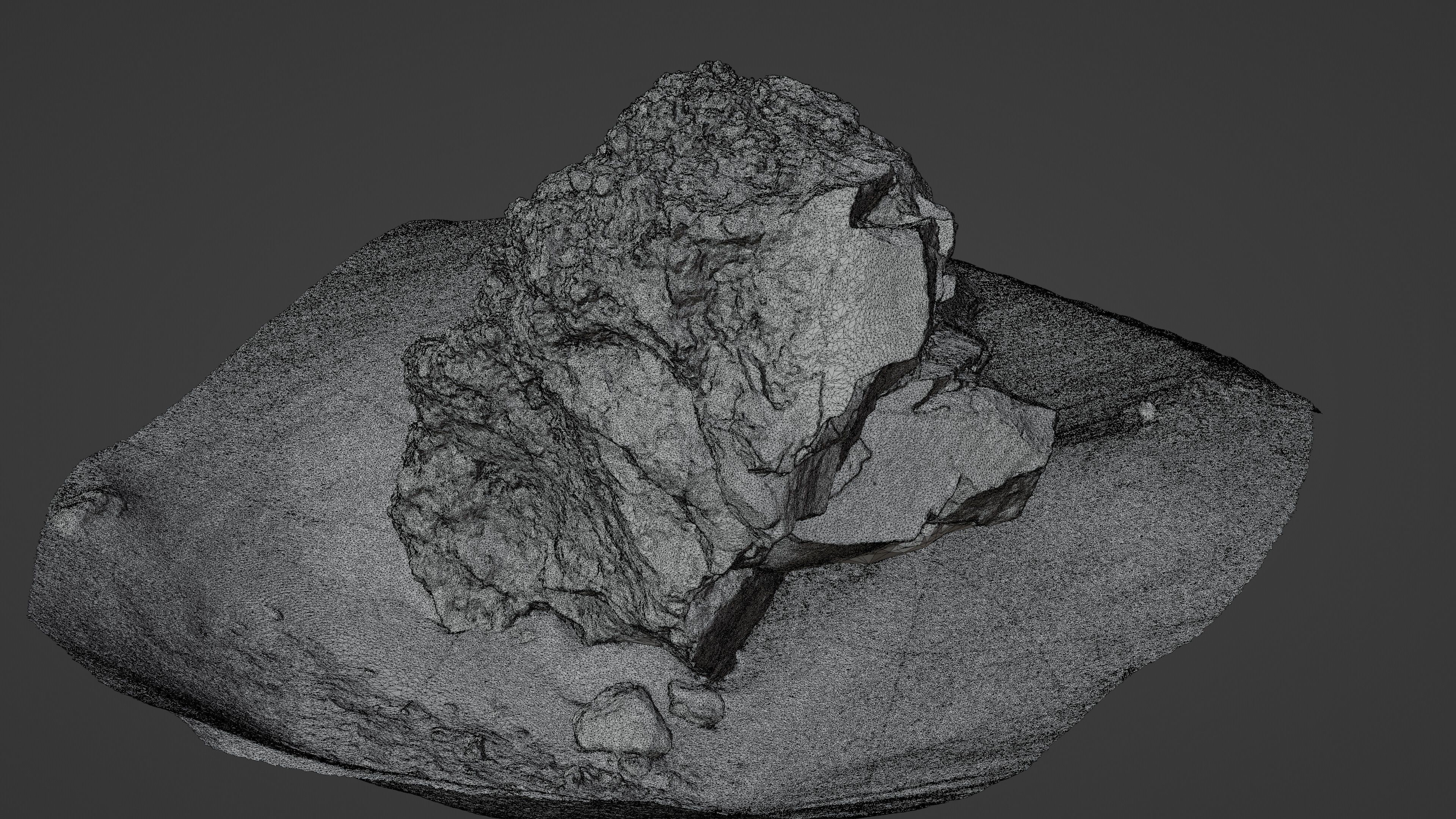 Rock05 rock in sand 3D model_20