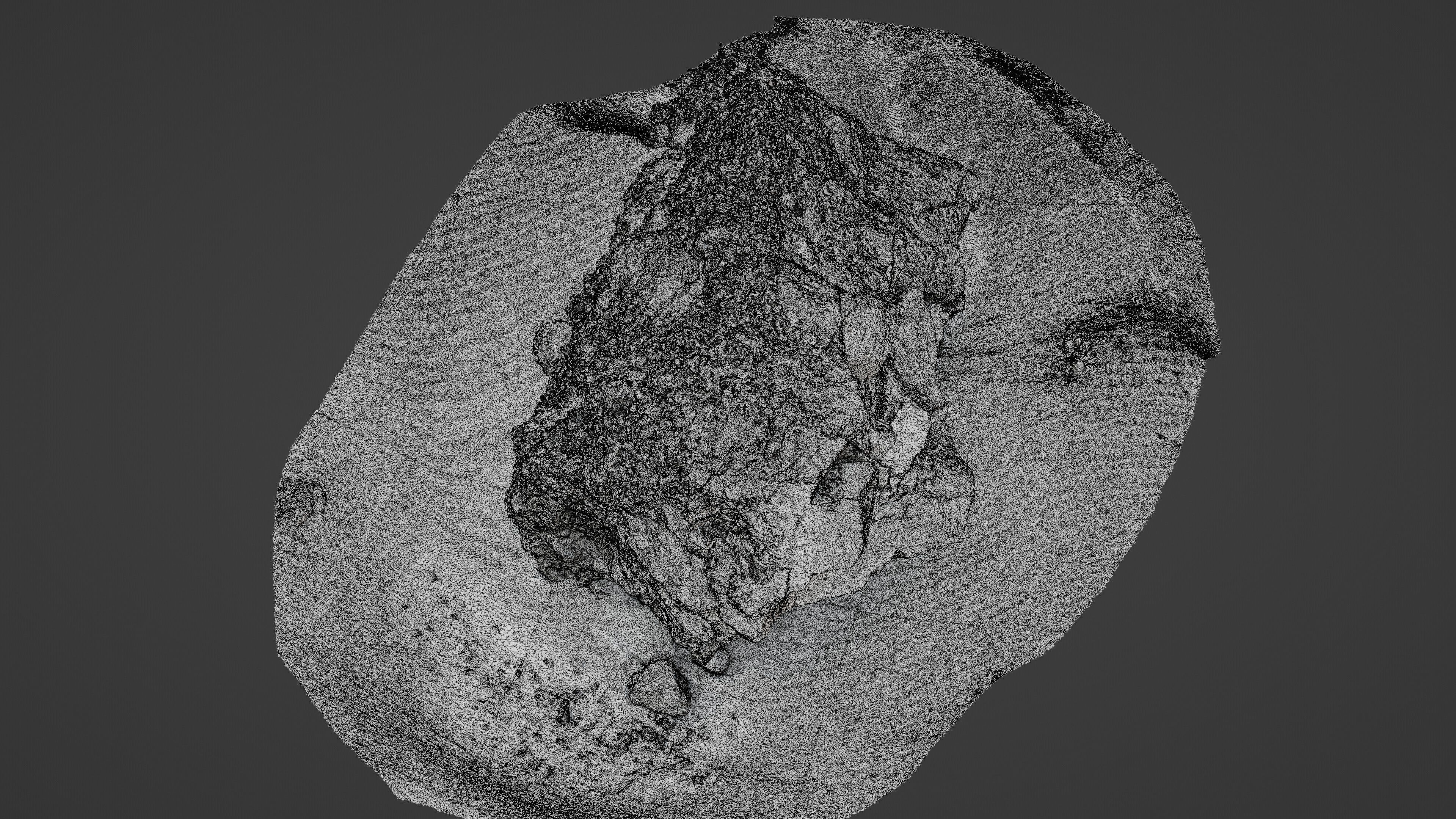 Rock05 rock in sand 3D model_16