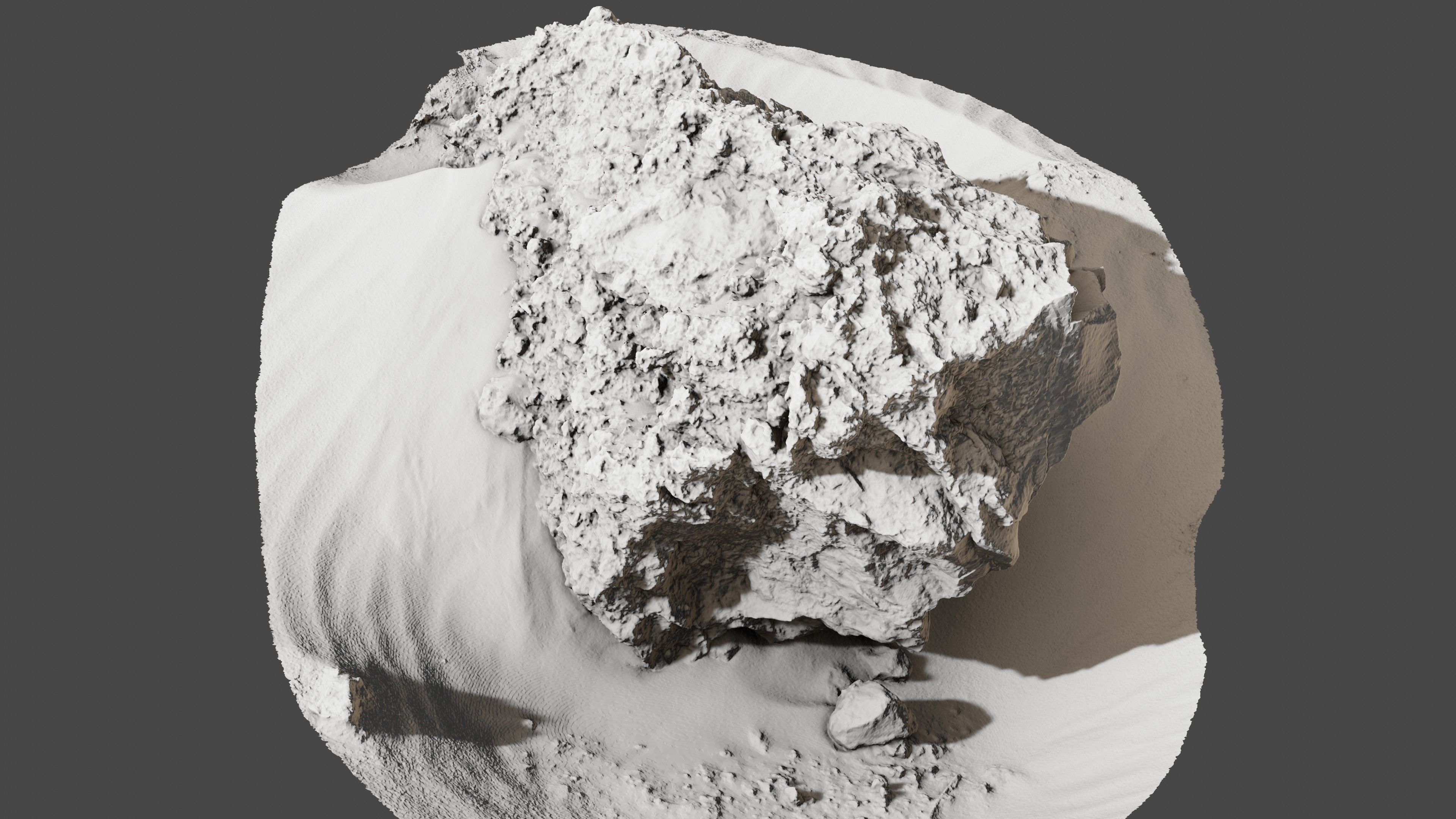 Rock05 rock in sand 3D model_13