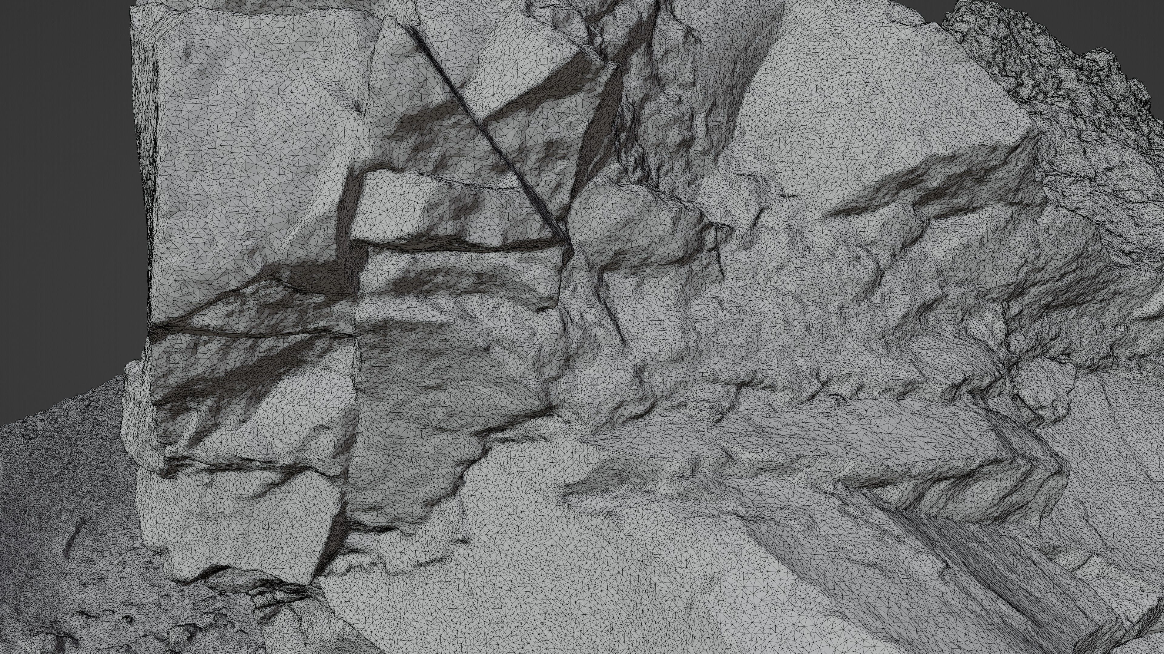 Rock05 rock in sand 3D model_21