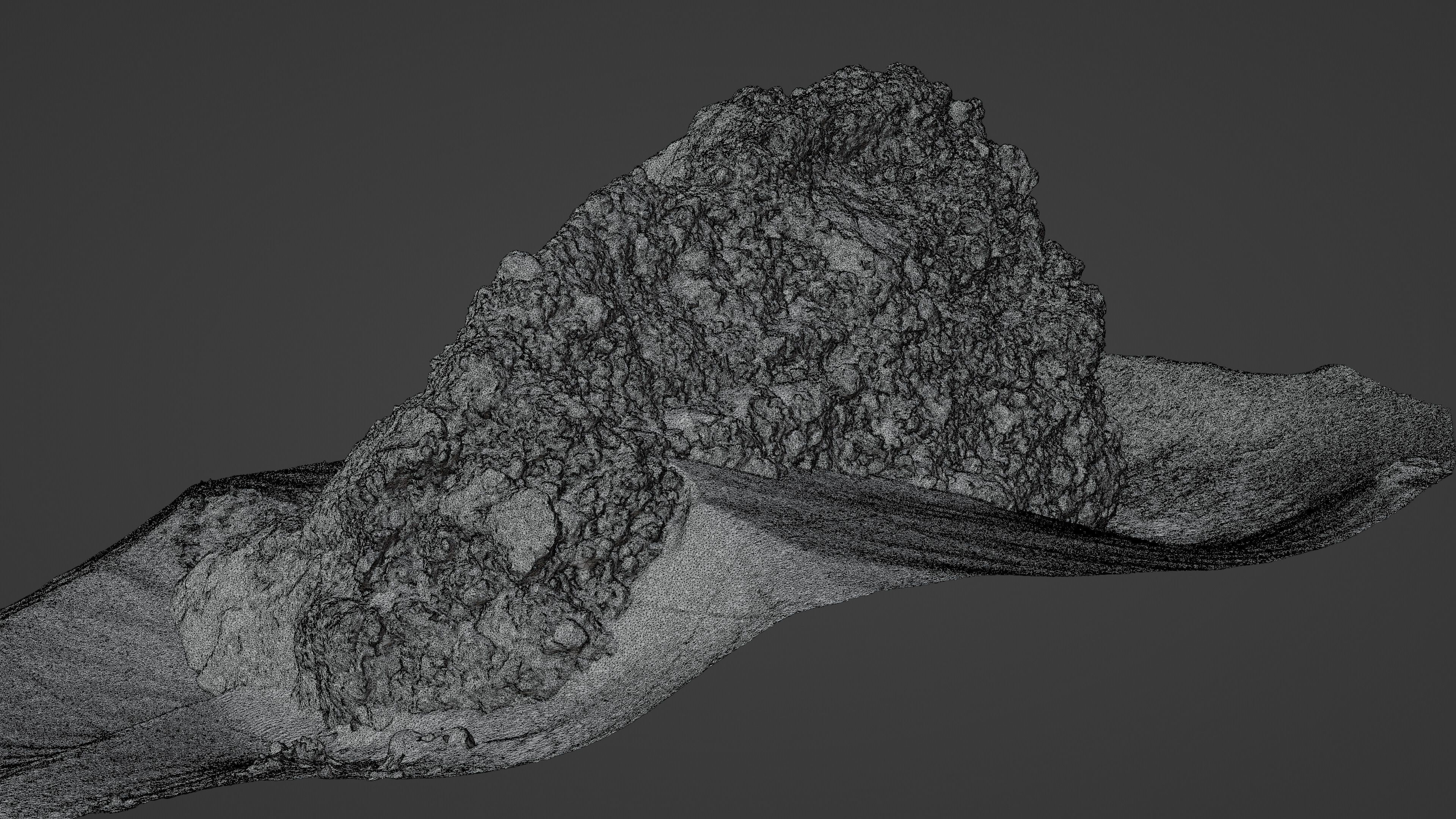 Rock05 rock in sand 3D model_19