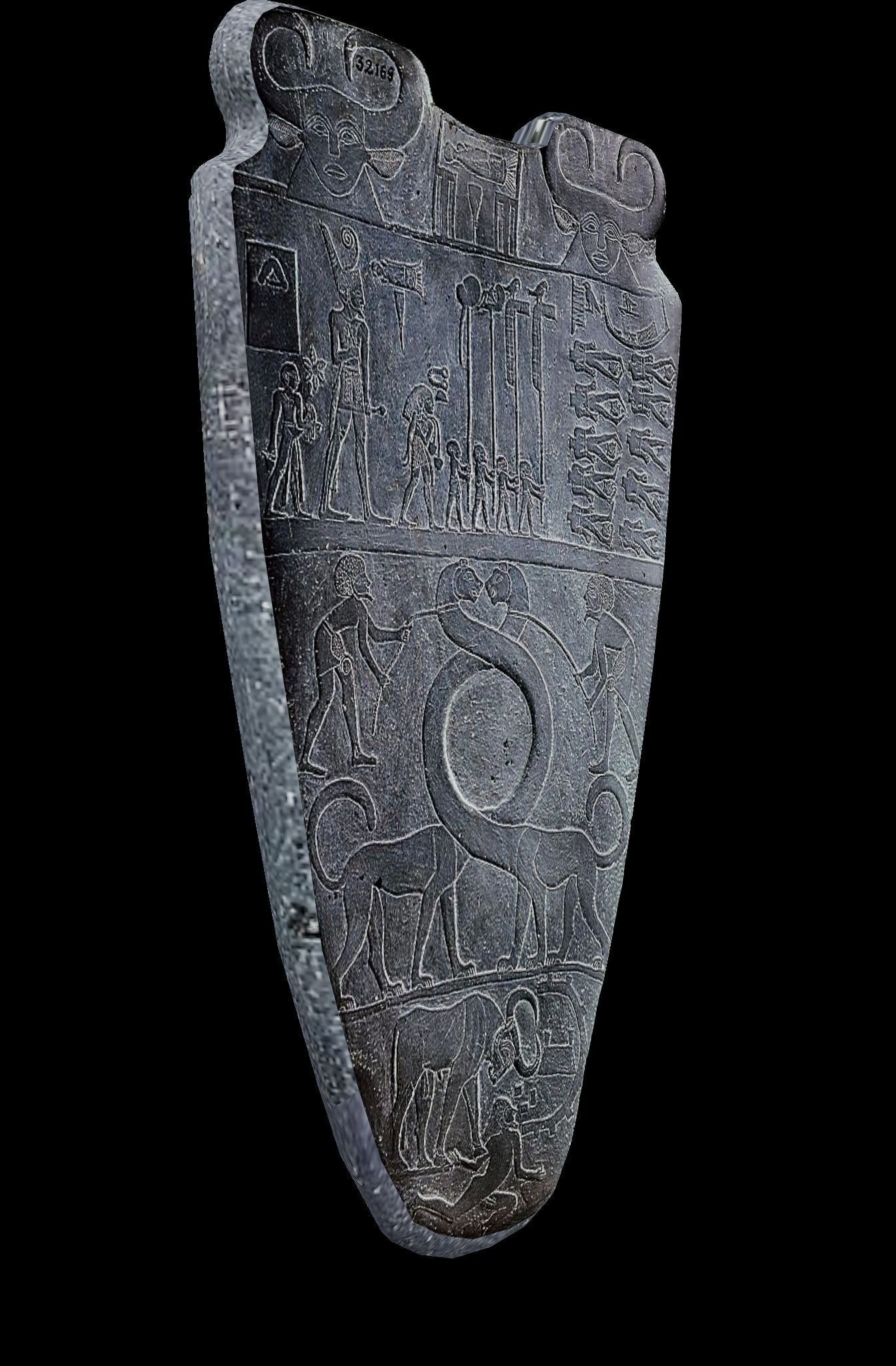 Palette of King Narmer 3D model_4
