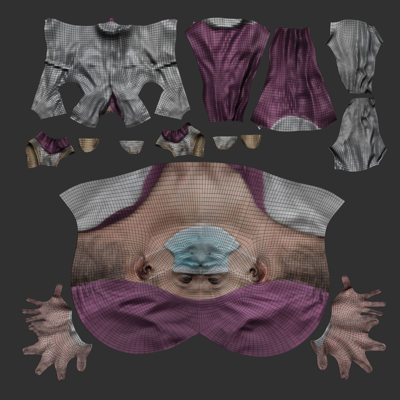 Medical doctor ready for rigging 391 Low-poly 3D model_8