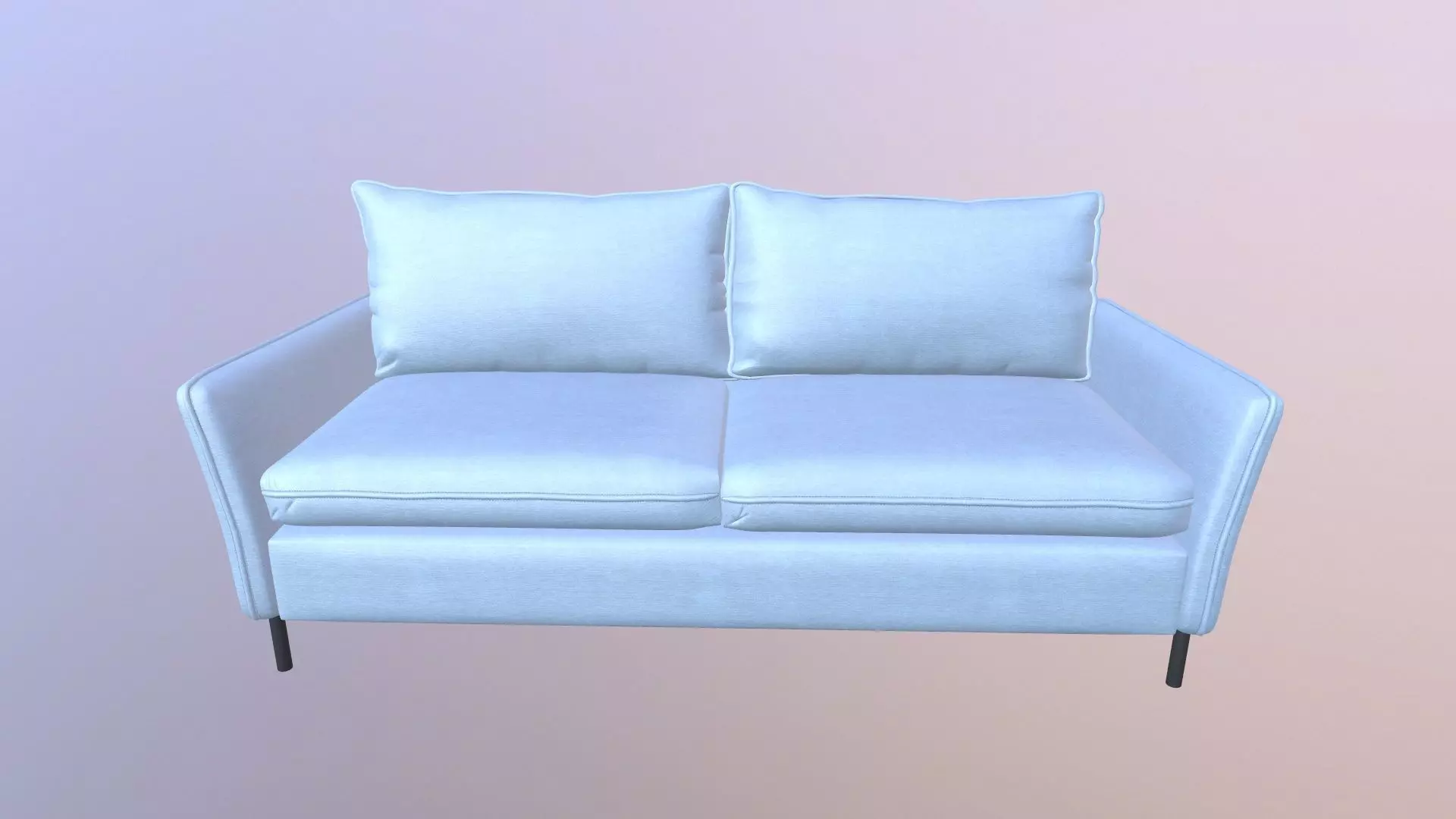 LoveSeat Sofa 3D model_0