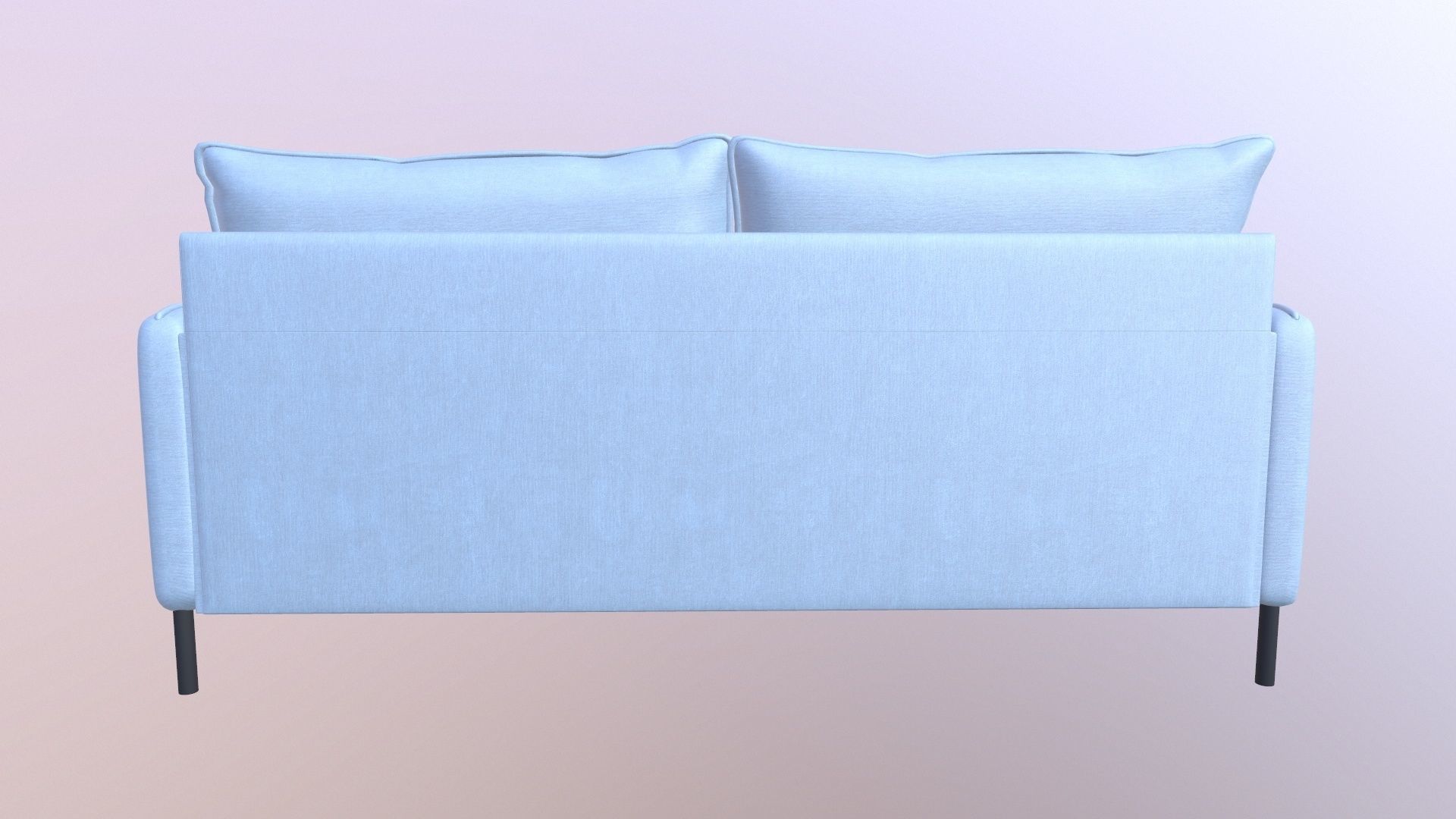 LoveSeat Sofa 3D model_5