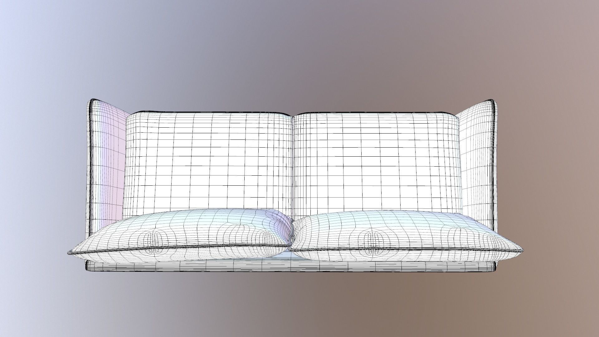 LoveSeat Sofa 3D model_18