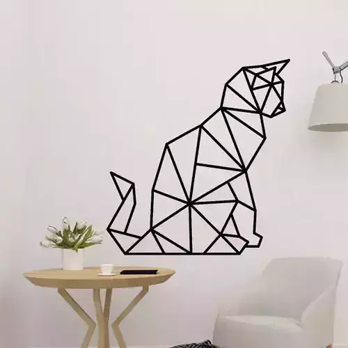 Cat Lowpoly Decor