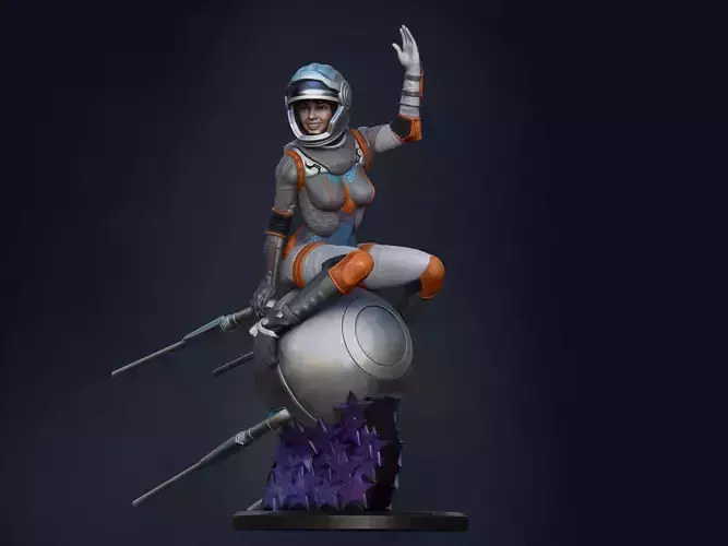 Sci-Fi Girl 3D print model