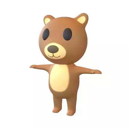 Cartoon Animals Bear Character v1 001