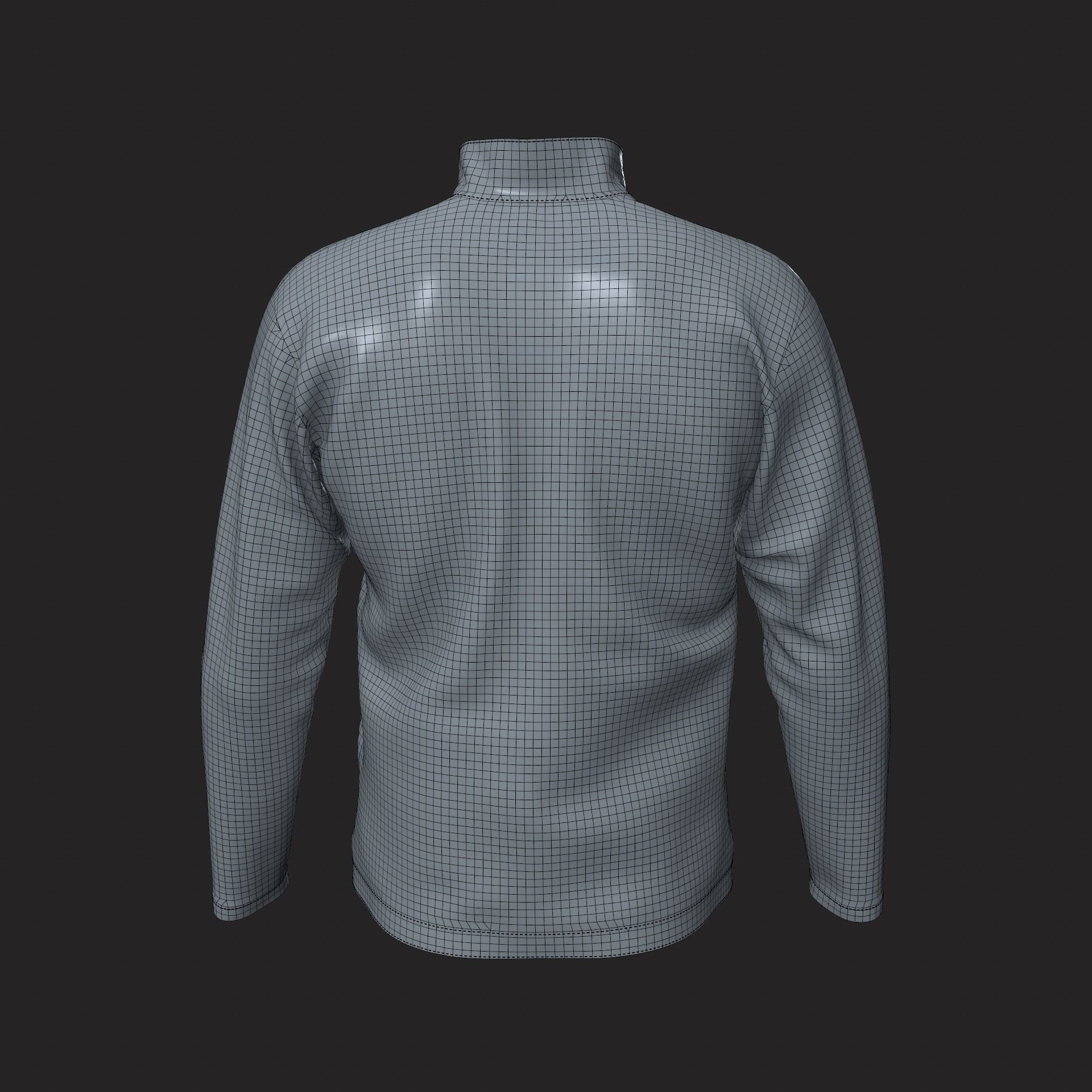 Jacket - base for your design 3D model_9