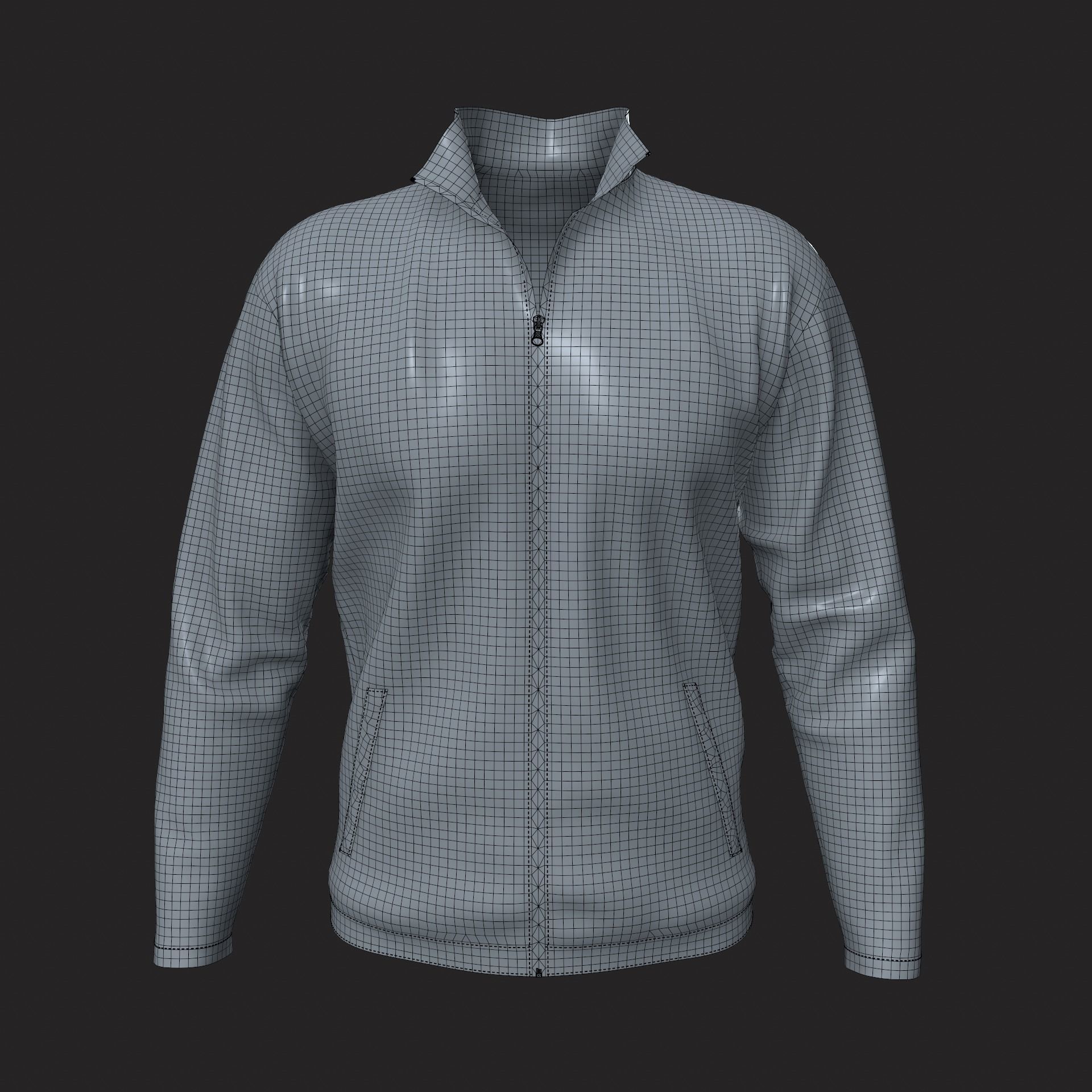 Jacket - base for your design 3D model_8