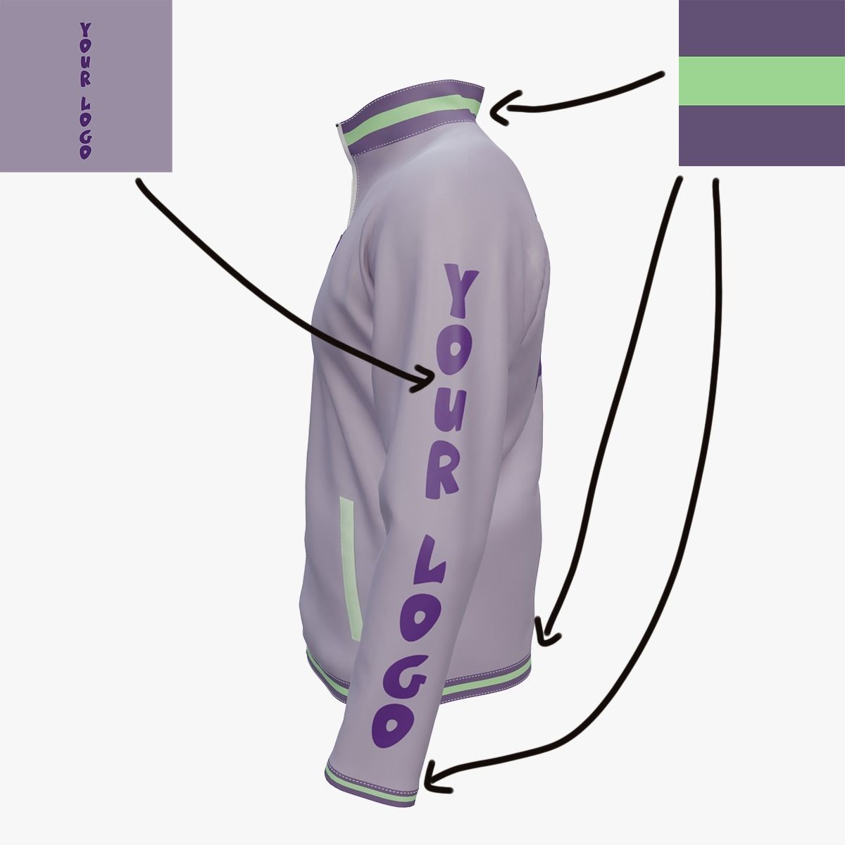 Jacket - base for your design 3D model_7
