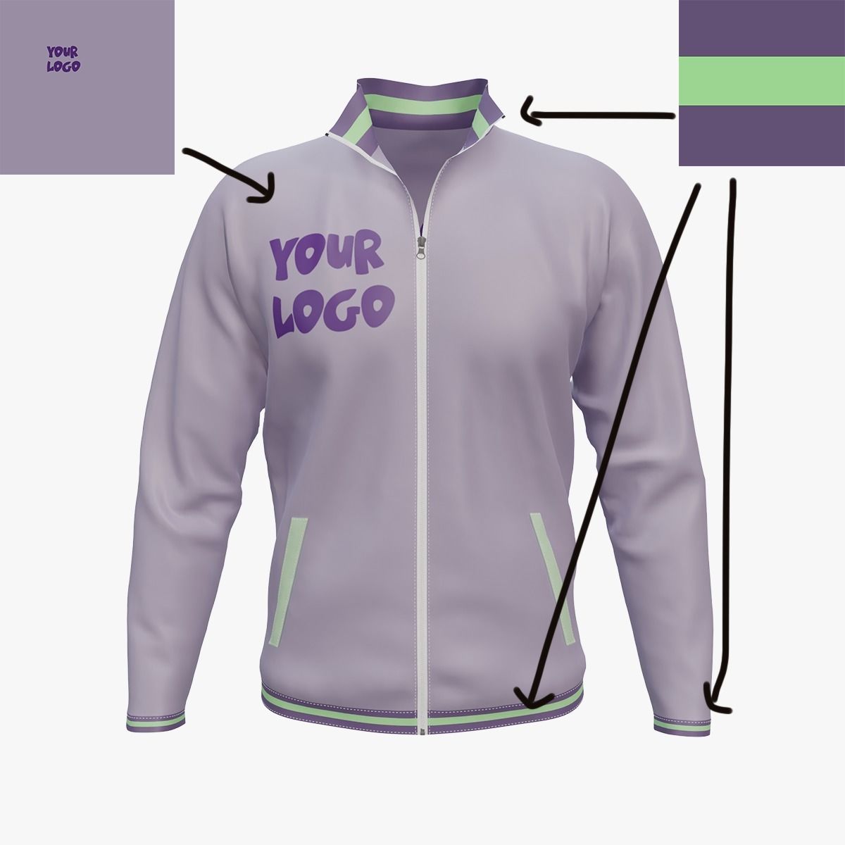Jacket - base for your design 3D model_6