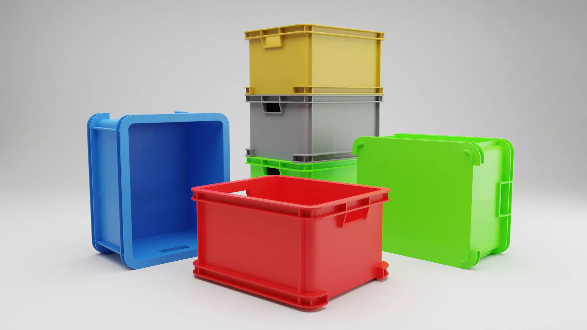 Storage Crates 3D model_0