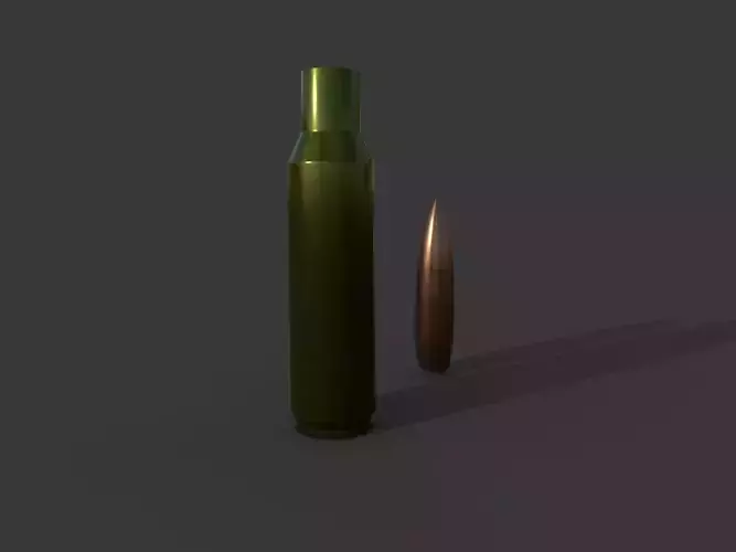 Disassembled cartridge 3D model
