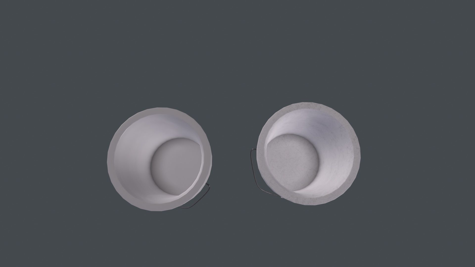 Plastic Bucket 3D Model Low-poly 3D model_3