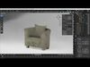 Modern Sofa 3D Model  PBR Textured  Low-Poly  Realistic Low-poly 3D model_1