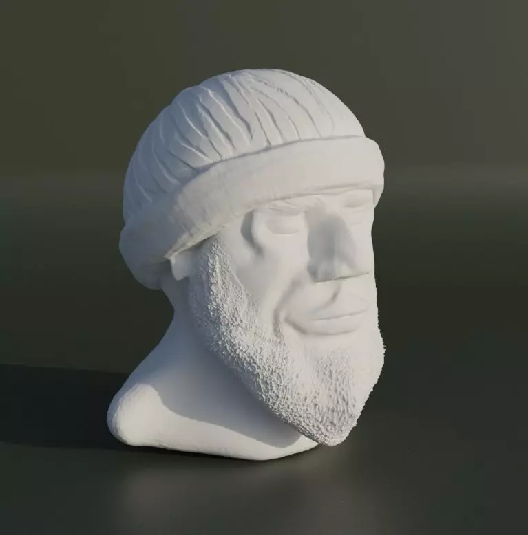 Old Man Figure - Man In Turban - Arabic Man - Muslim Man 3D print model