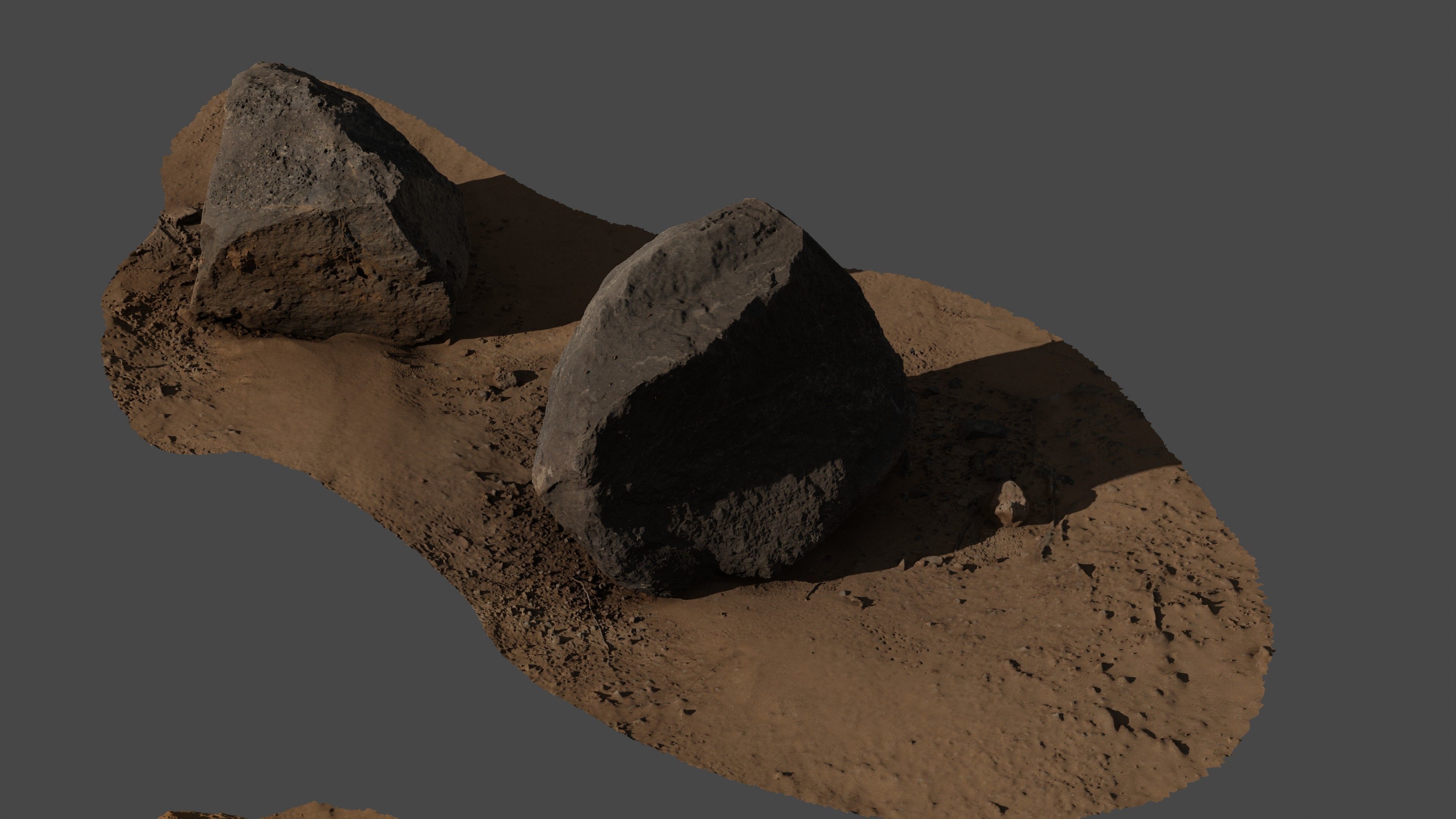 Rock07 two rocks 3D model_36