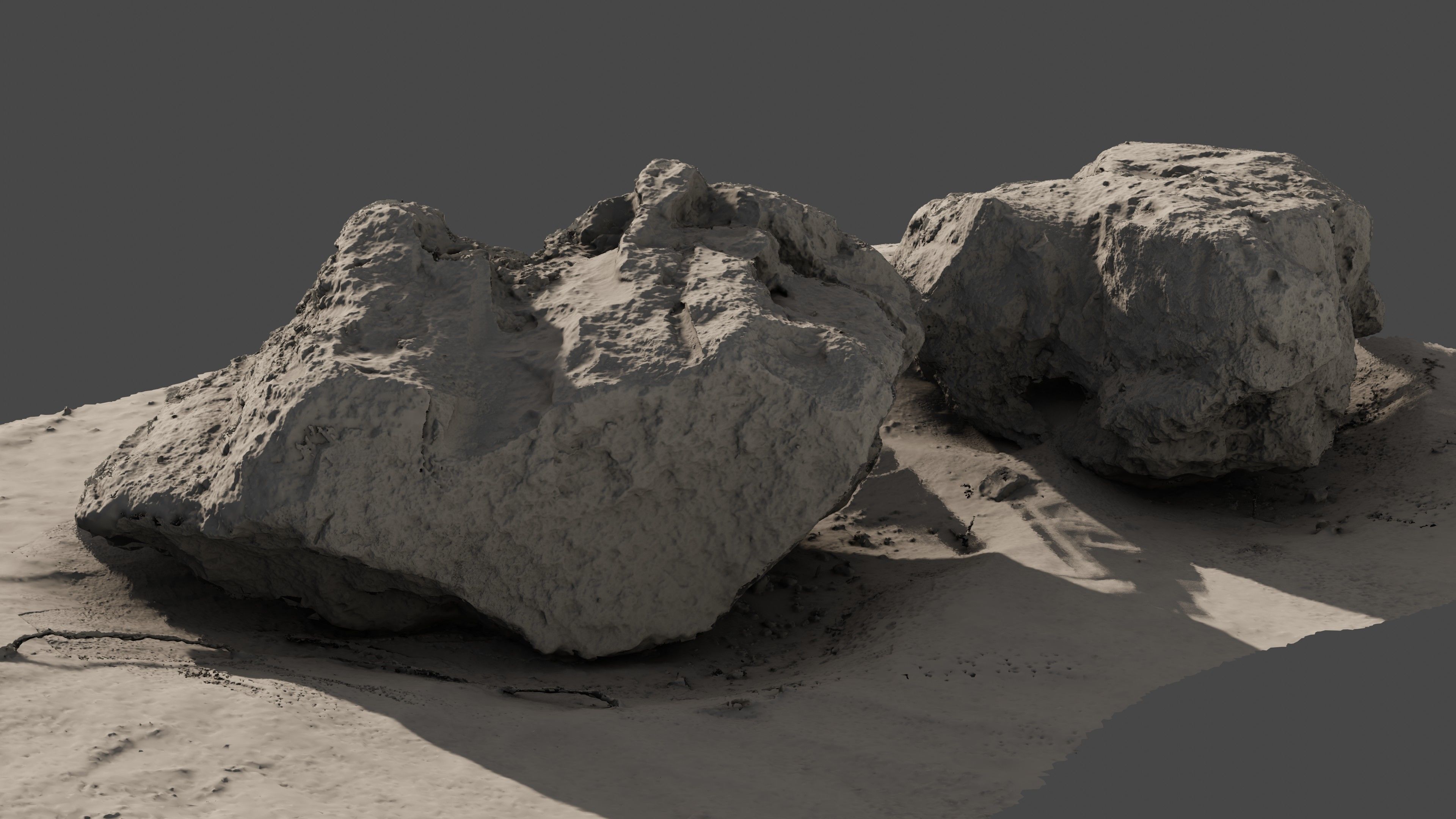 Rock07 two rocks 3D model_5