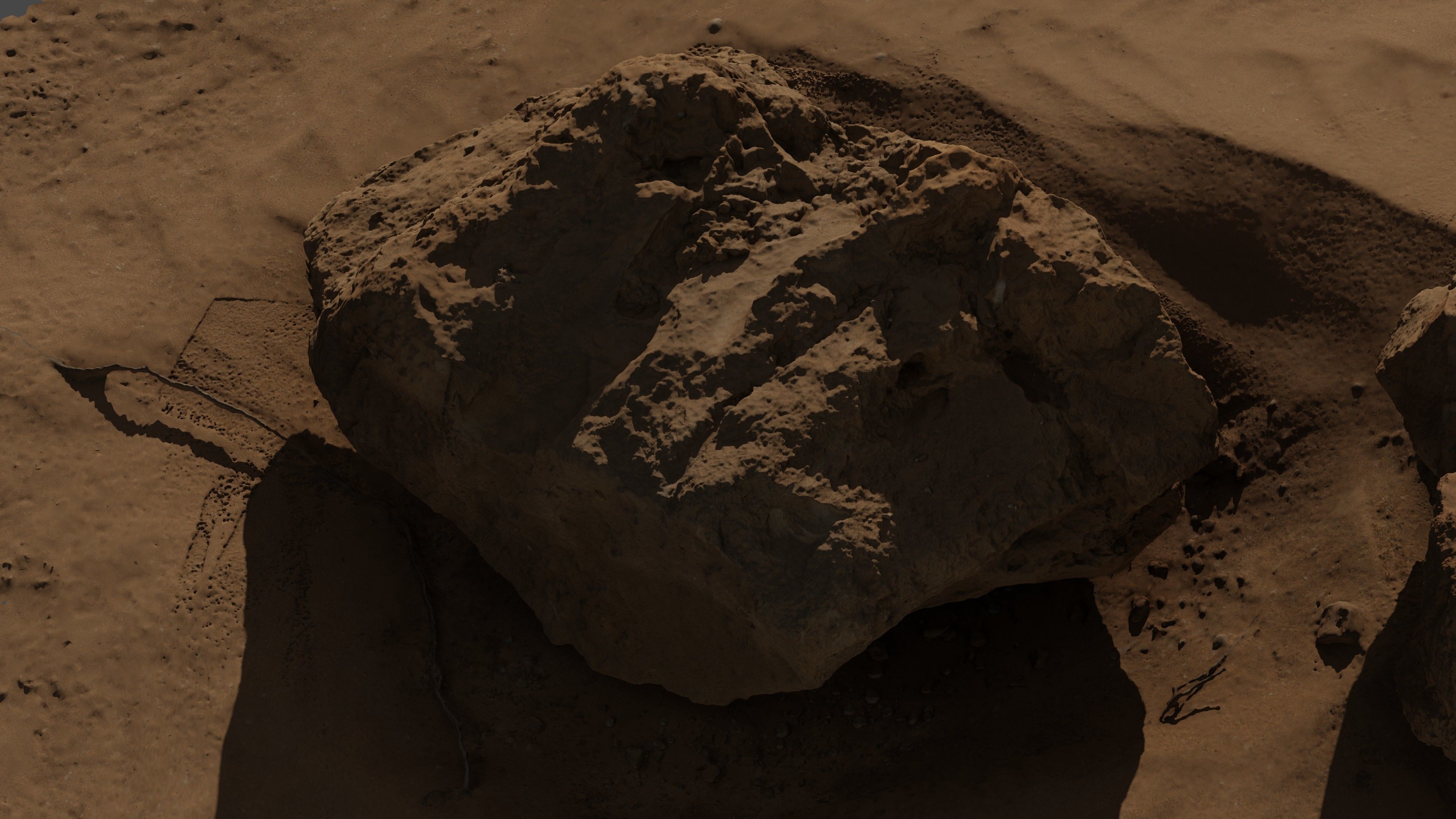 Rock07 two rocks 3D model_8