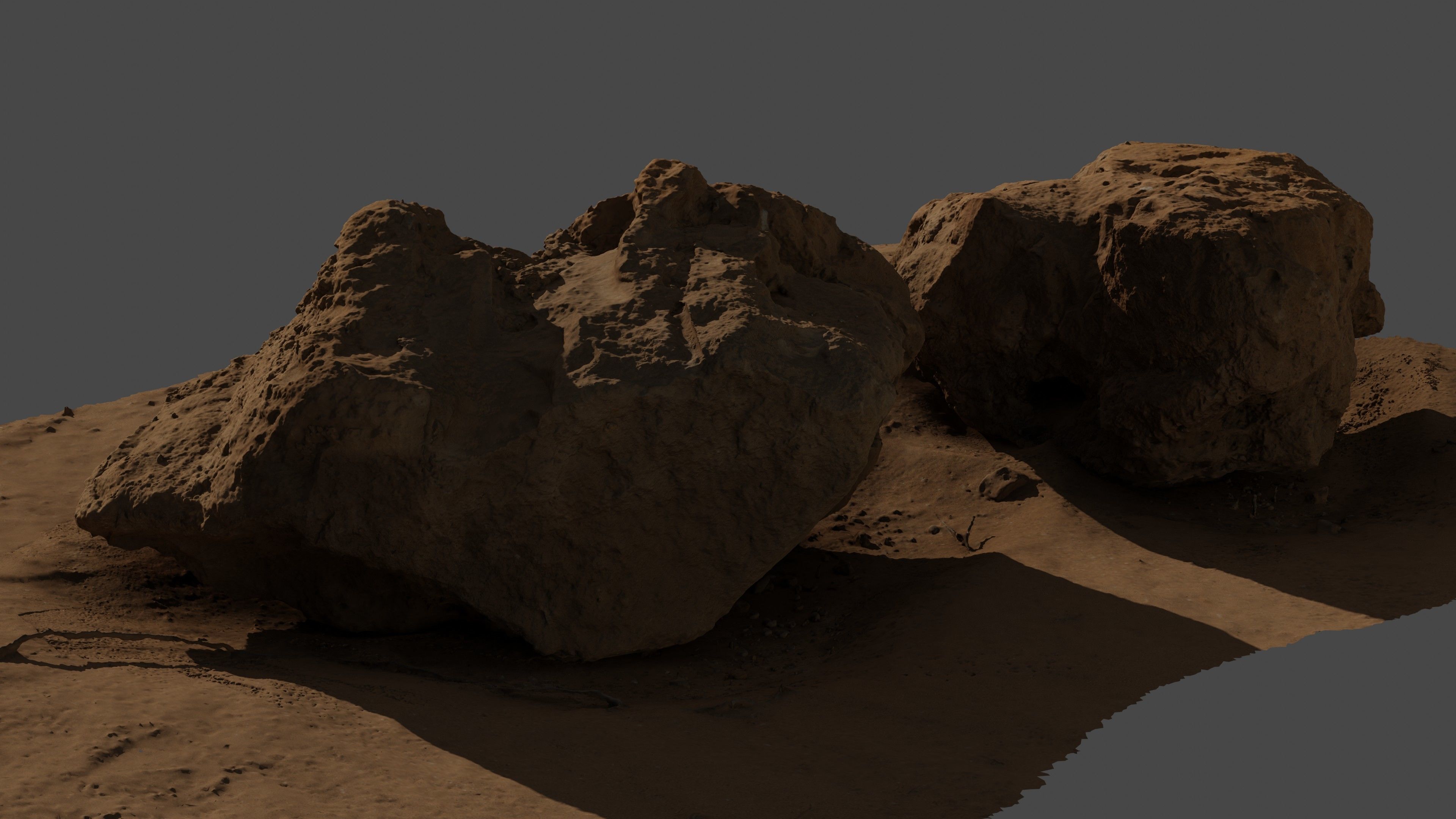 Rock07 two rocks 3D model_11