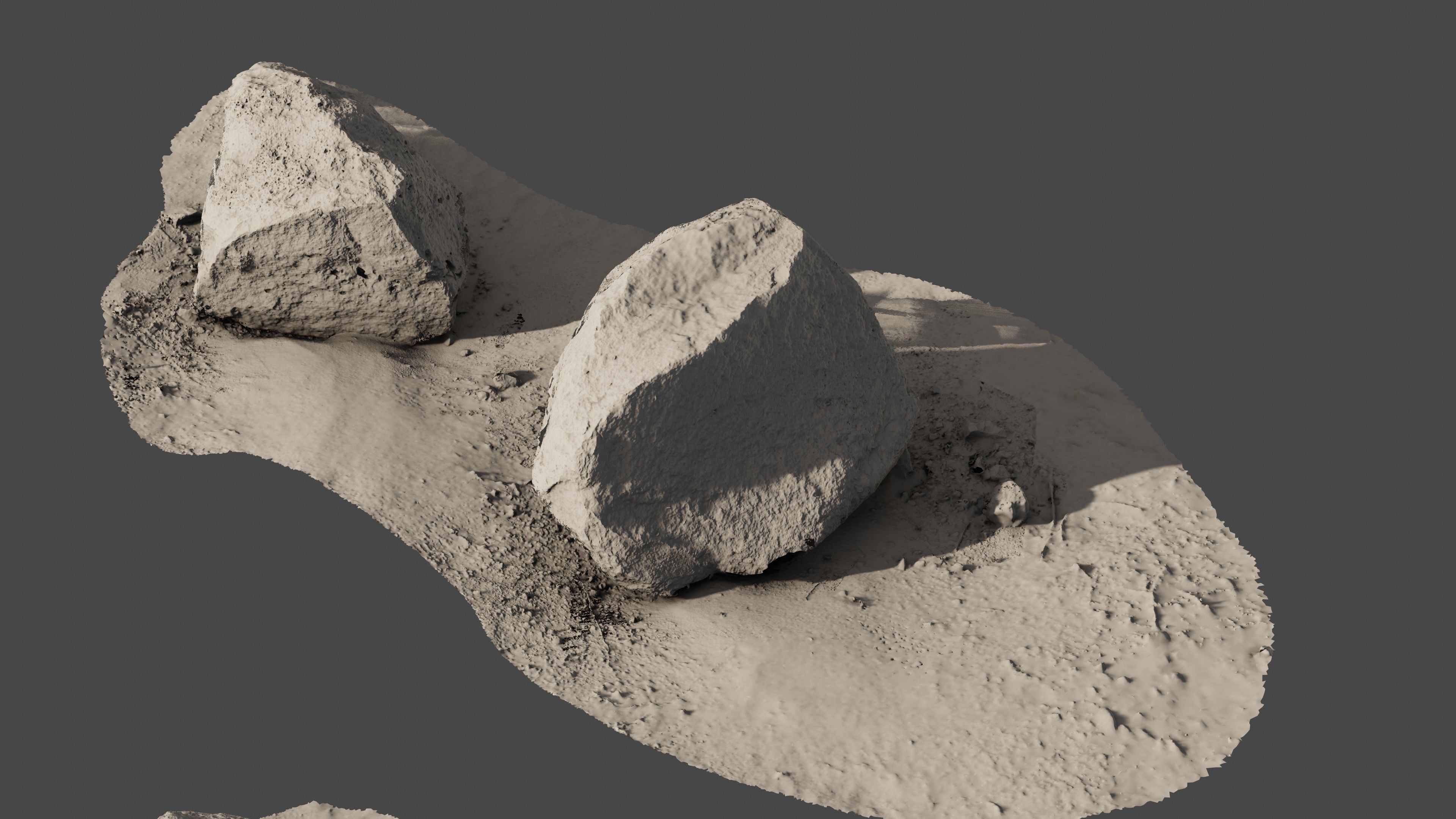 Rock07 two rocks 3D model_1