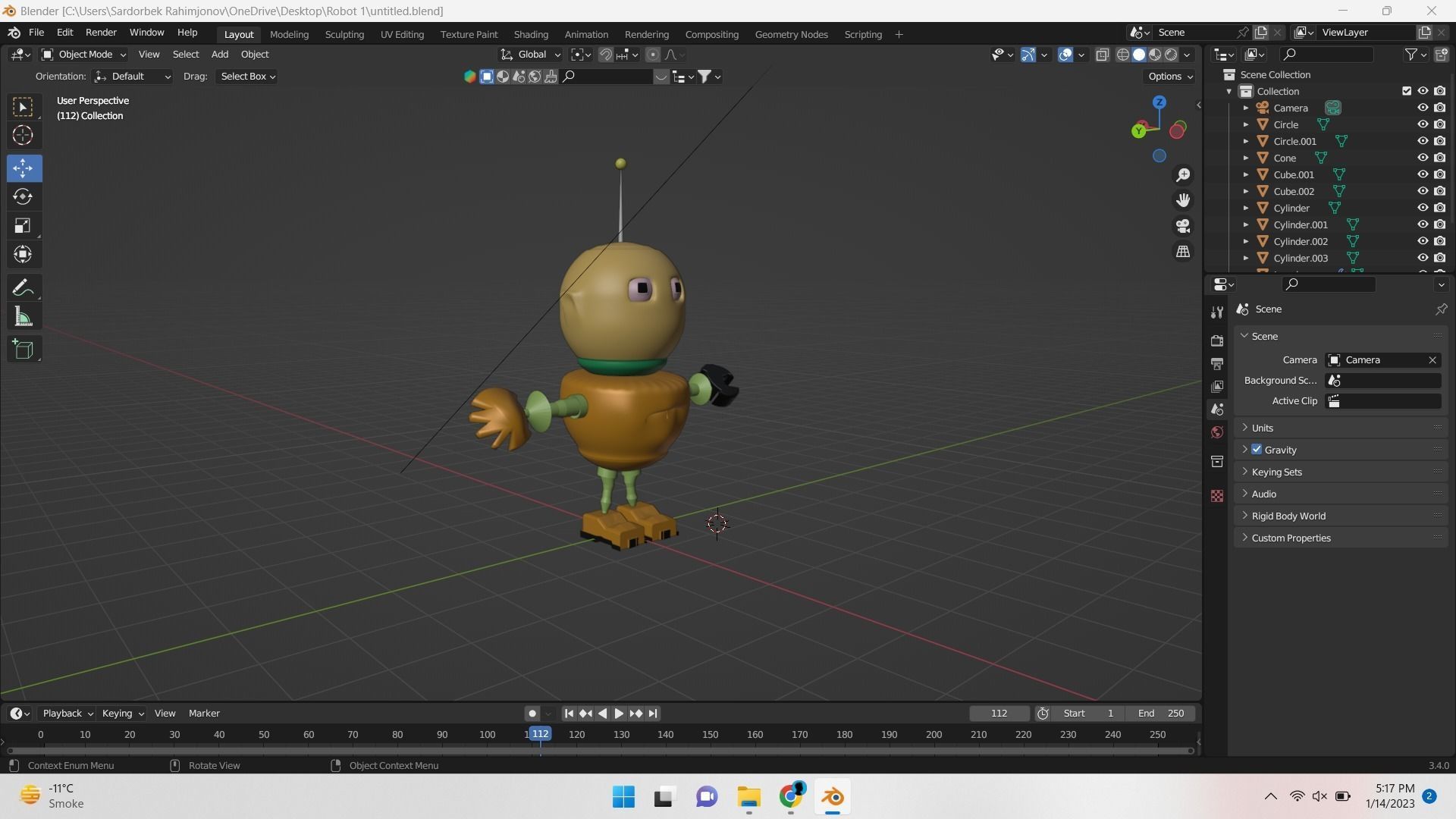  Robot Boy City of Dreams Cartoon Hero 3D model_4
