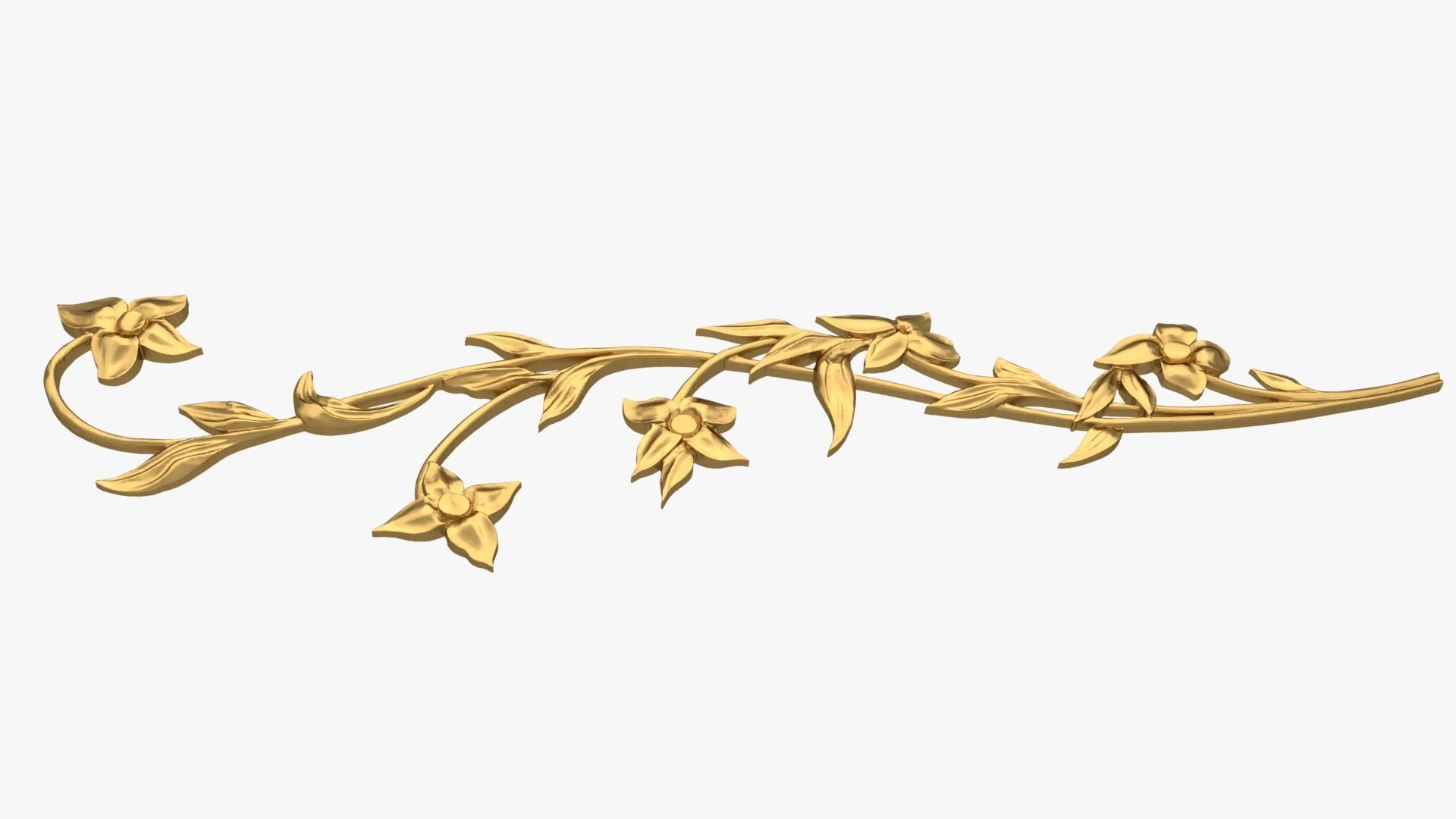 Classic decor ornament 235 3D model_3