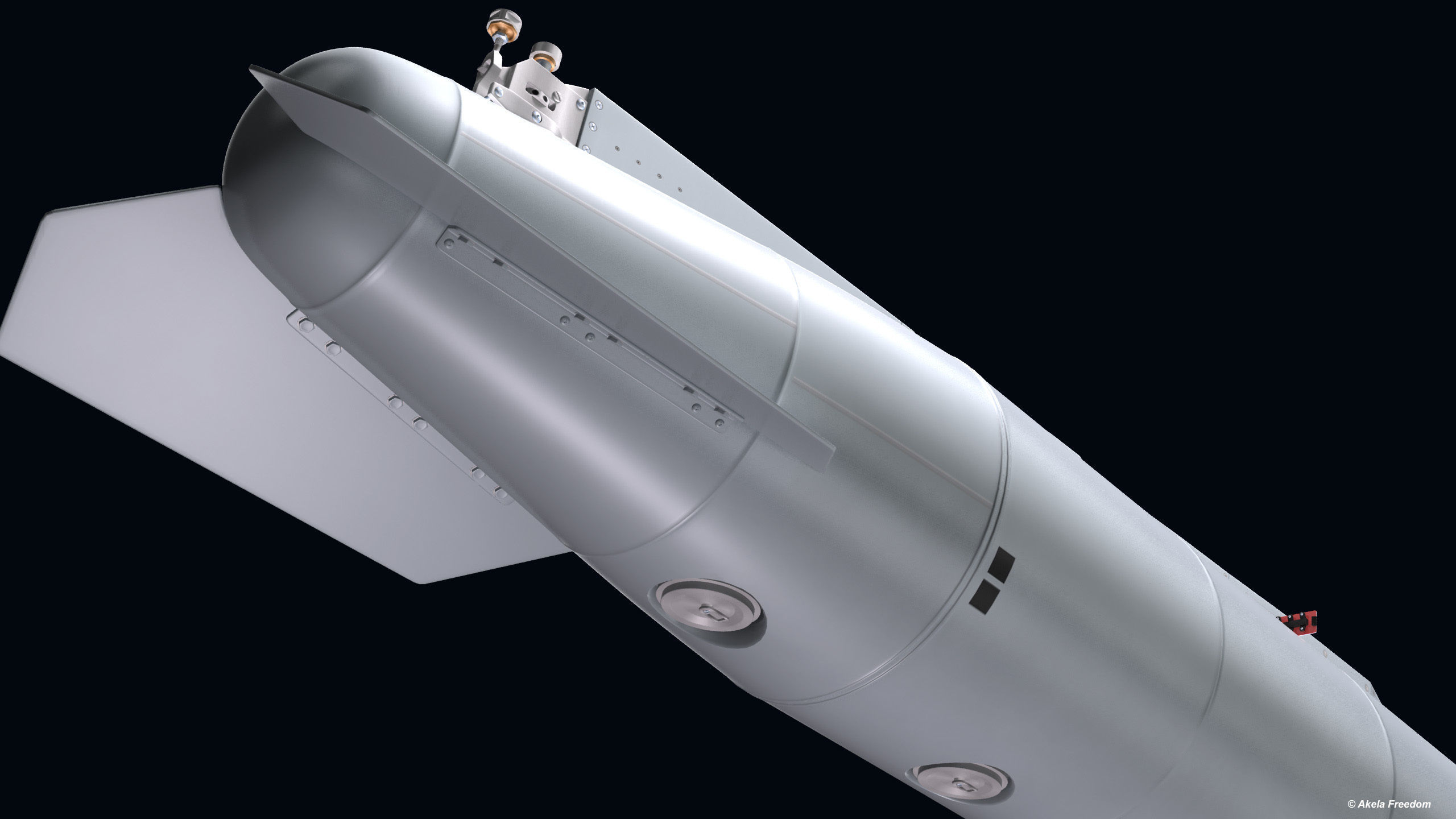 Fuel Tanks RPL-541-542 with Pylone for Mirage-2000 3D model_9