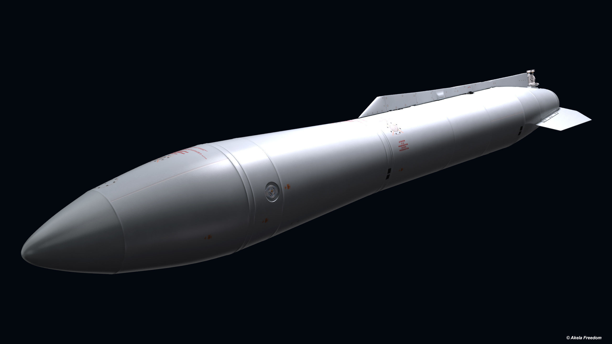 Fuel Tanks RPL-541-542 with Pylone for Mirage-2000 3D model_2