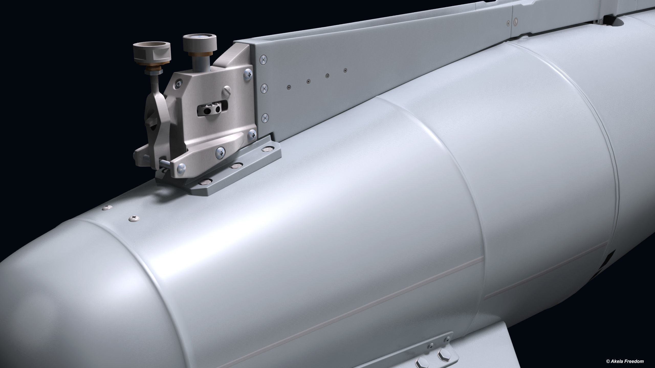 Fuel Tanks RPL-541-542 with Pylone for Mirage-2000 3D model_6