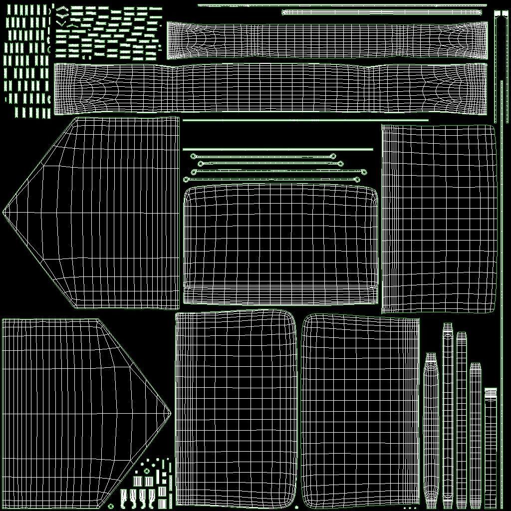 YSL Saint Laurent College Medium Chain Bag White Low-poly 3D model_9