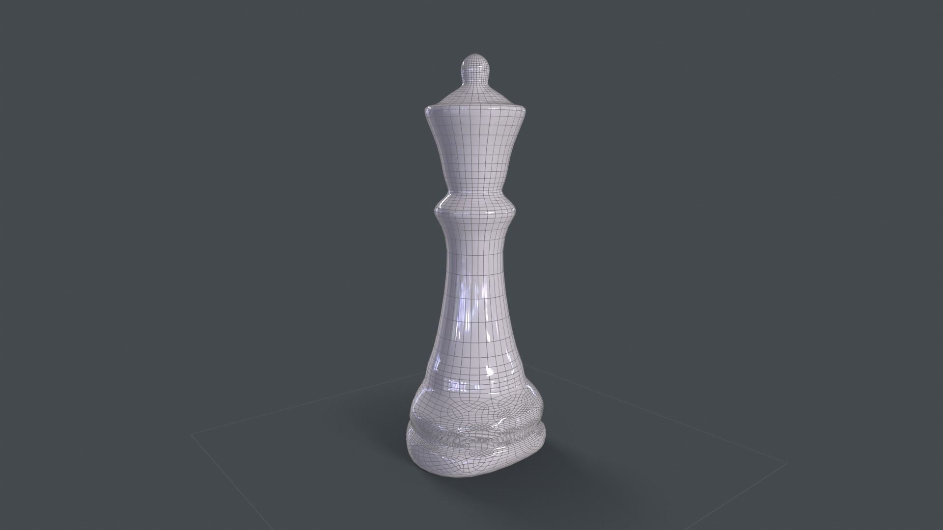 Chess Queen Free low-poly 3D model_5