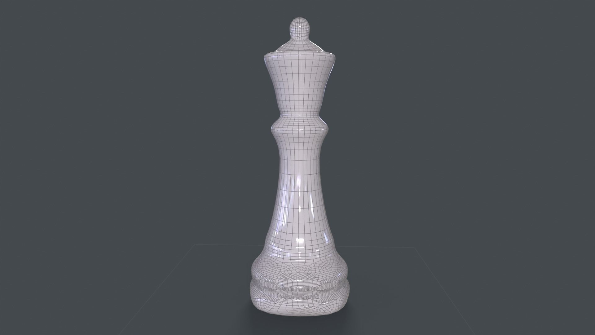 Chess Queen Free low-poly 3D model_6