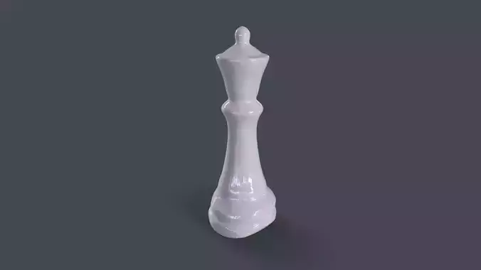 Chess Queen Free low-poly 3D model