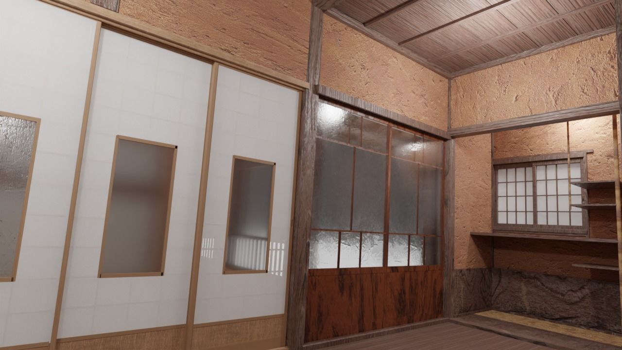 Japanese famouse writers house Kagyu-an built in early 20C 3D model_8