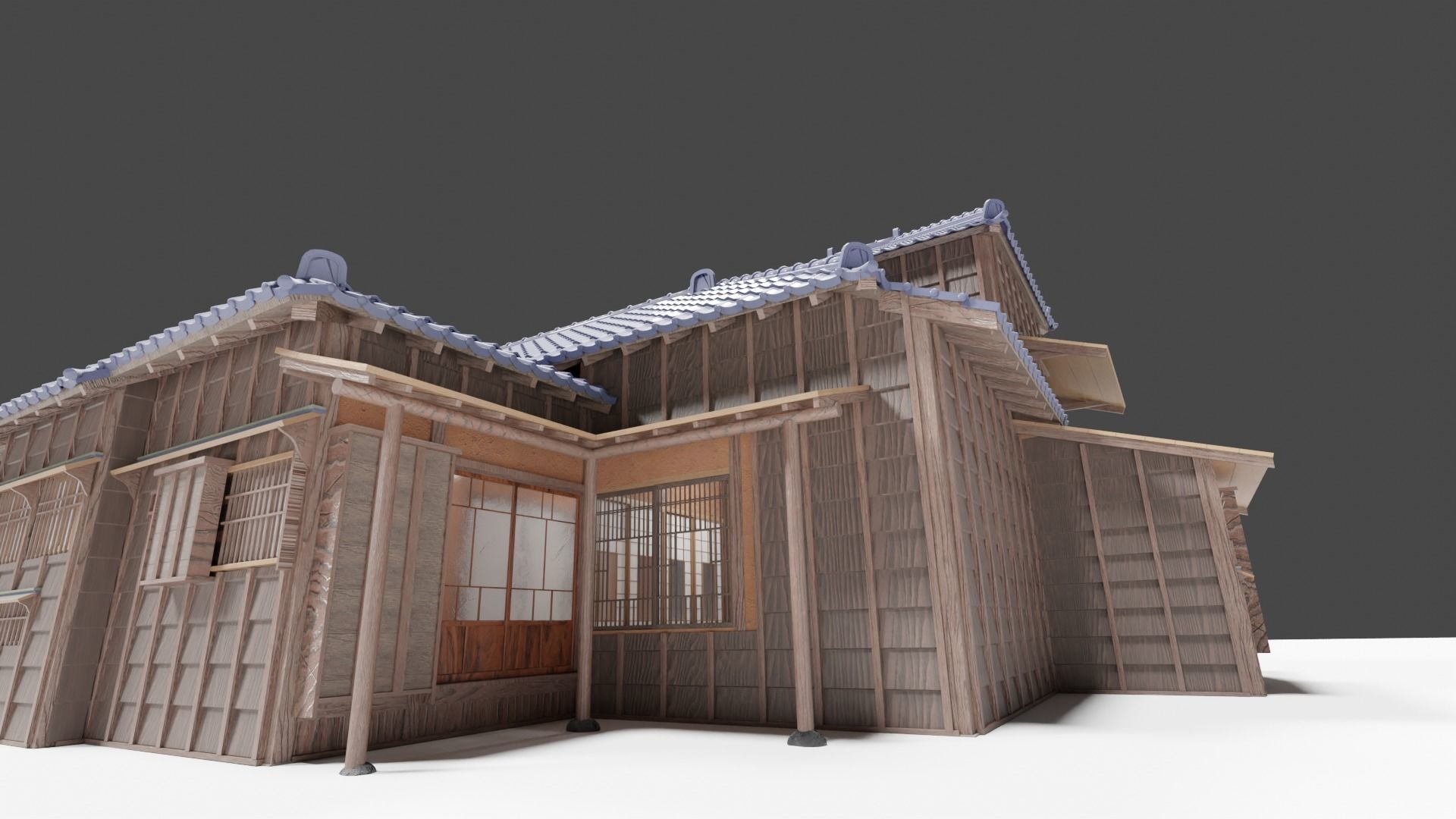 Japanese famouse writers house Kagyu-an built in early 20C 3D model_4