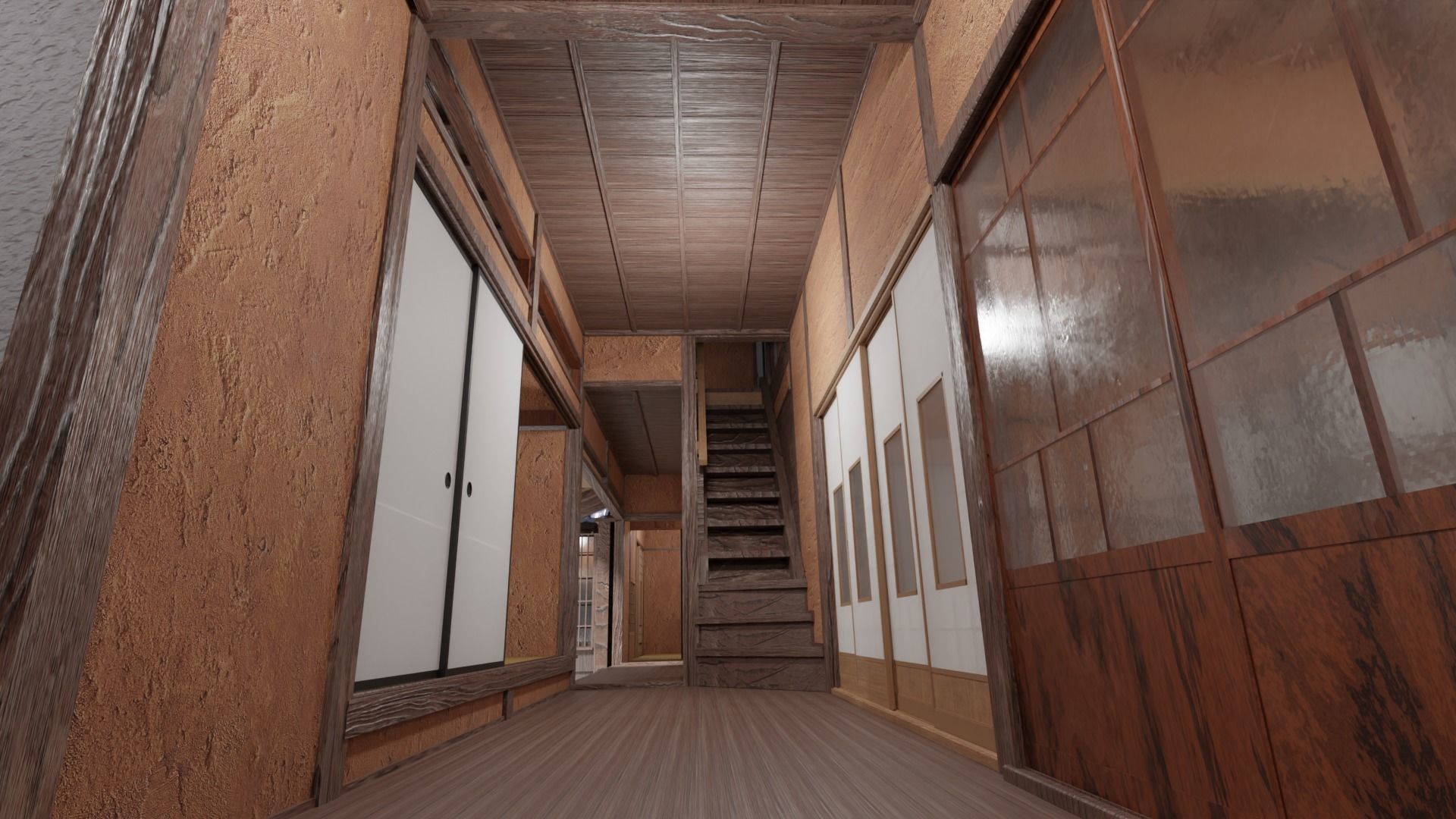 Japanese famouse writers house Kagyu-an built in early 20C 3D model_7