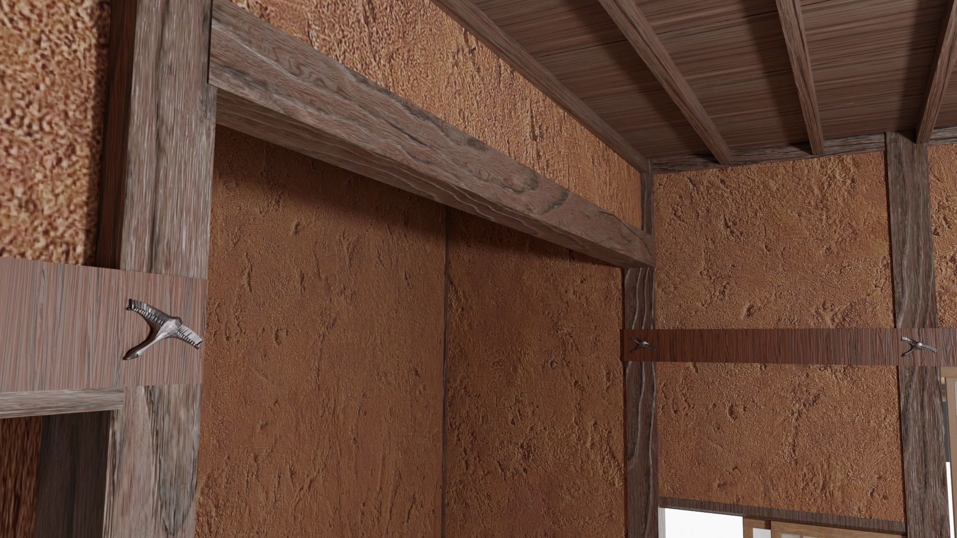 Japanese famouse writers house Kagyu-an built in early 20C 3D model_10