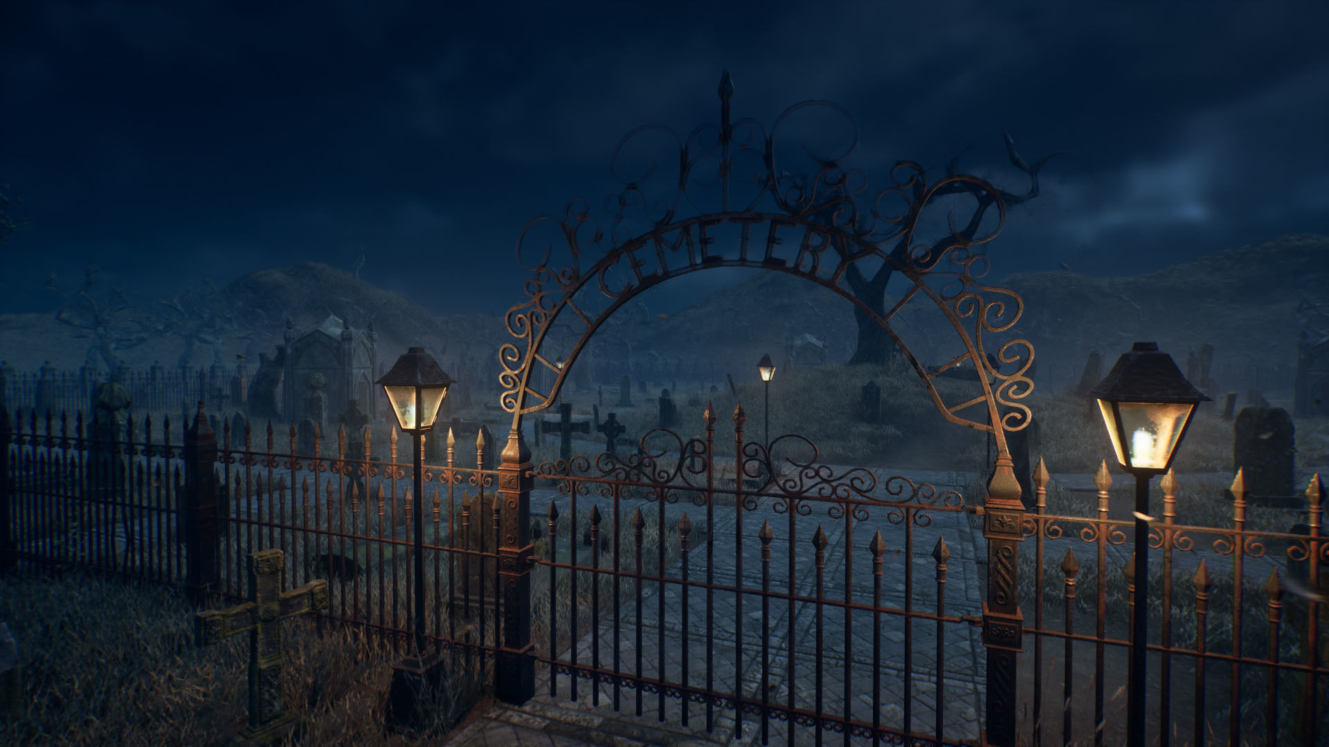 PBR Cemetery Asset Pack for Unreal Engine Low-poly 3D model_2