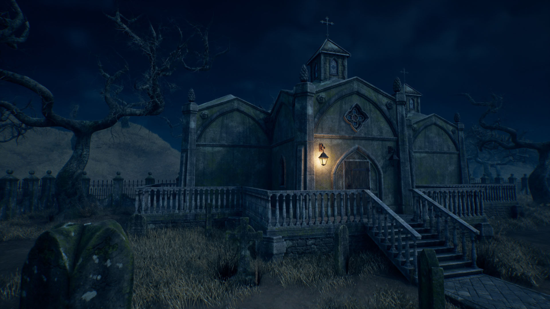 PBR Cemetery Asset Pack for Unreal Engine Low-poly 3D model_9