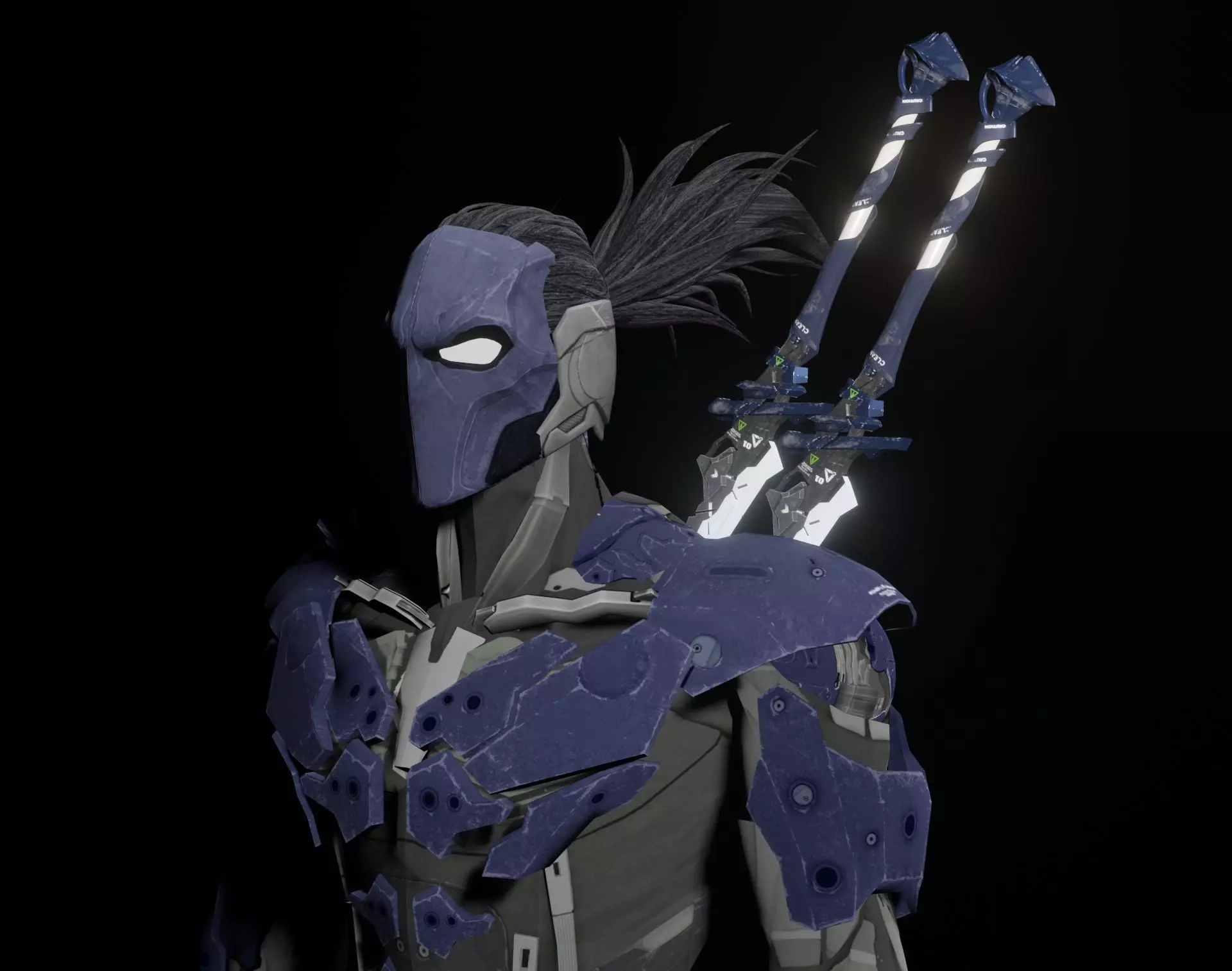 Hunter X humanoid 3D model_0