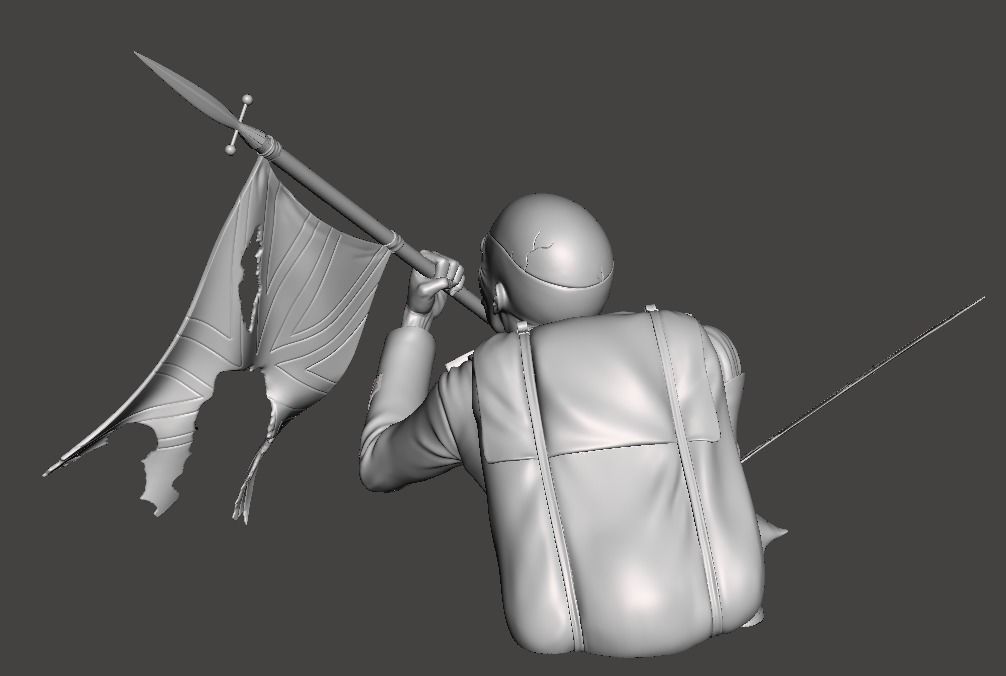 ED TROOP BUST 3D print model_3