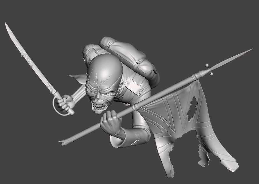 ED TROOP BUST 3D print model_2