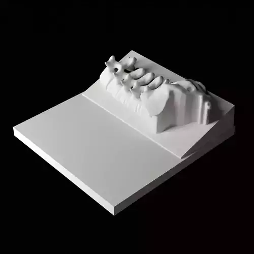 Personalized 3D Printed Anatomical Model Base