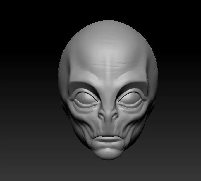 Alien 1  - Headsculpt for Action Figures 3D print model_0