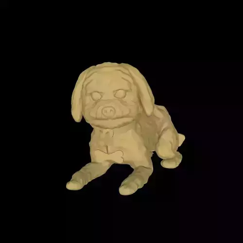 CUTE PODDLE DOG PUPPY LAYING